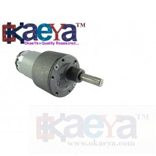 OkaeYa 12V 15 Kg cm DC Side Shaft High Torque Geared Motor Heavy Duty 500 Rpm